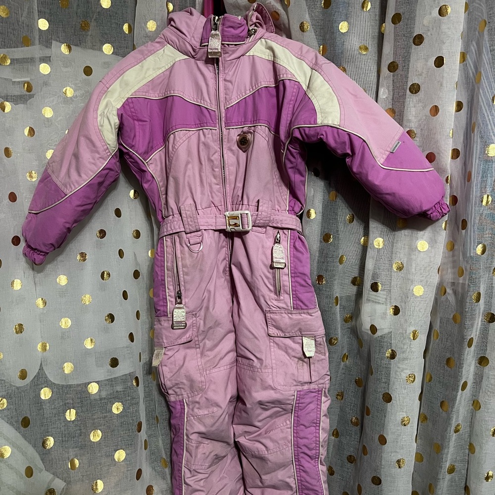Obermeyer Pink and White Snowsuit